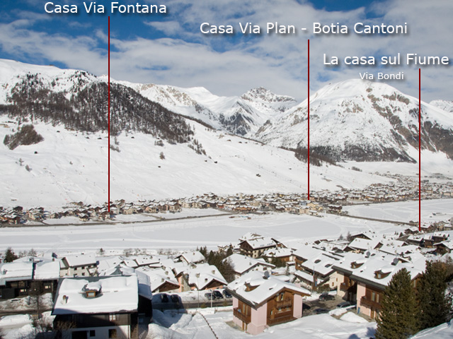 Mappa delle case a livigno